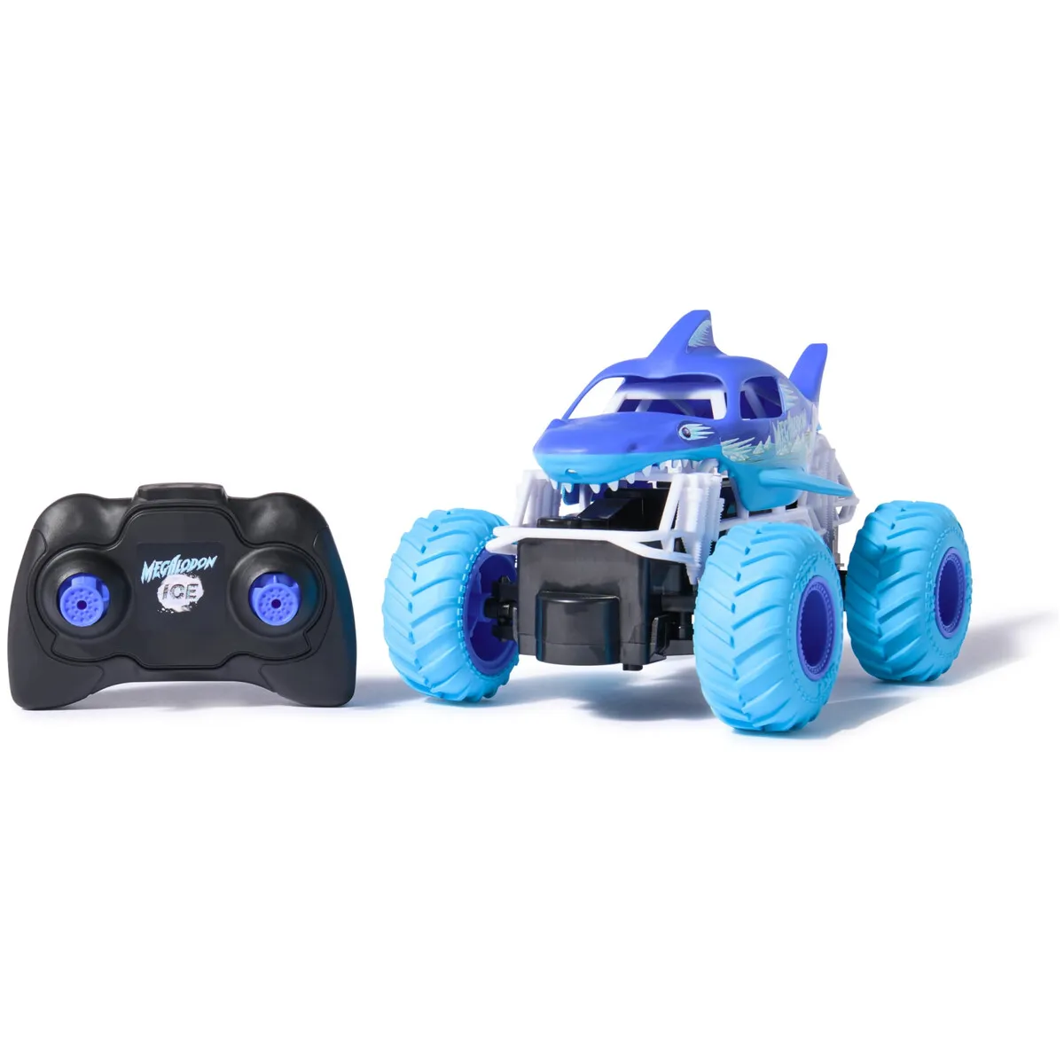 MONSTER JAM - Camion RC Monster Jam Megalodon Ice Scale124 Metal Azul