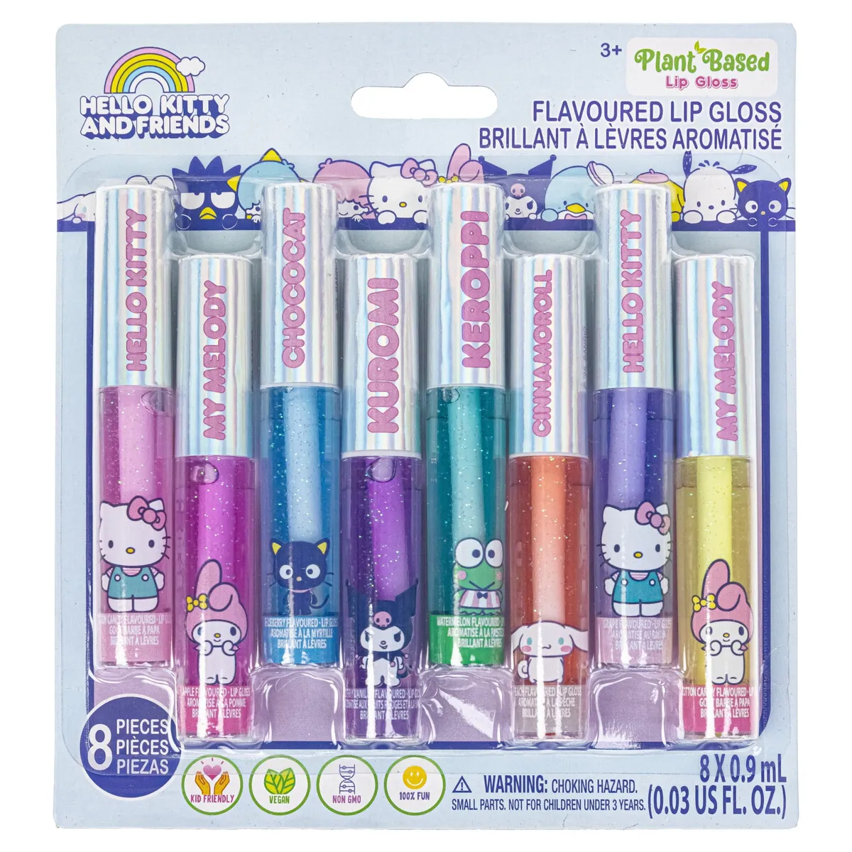 HELLO KITTY - Brillo Labial Hello Kitty and Friends 8un Saborizado Infantil