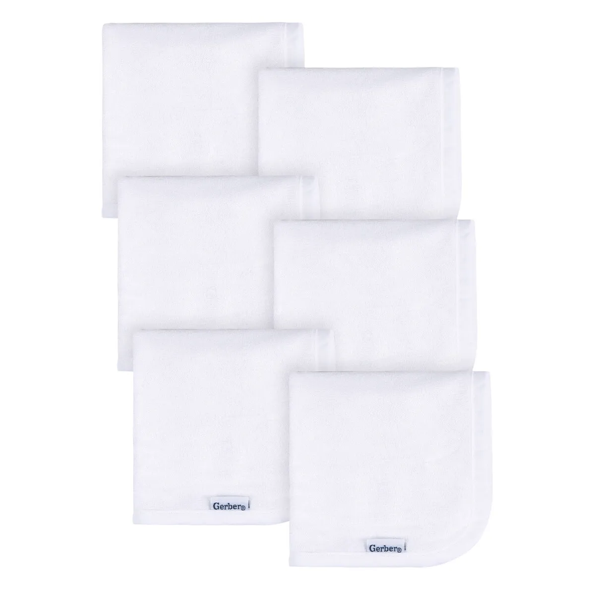 Toallitas Gerber Terry Rizo Absorbente Blanco 6, marca GERBER - Foto Principal