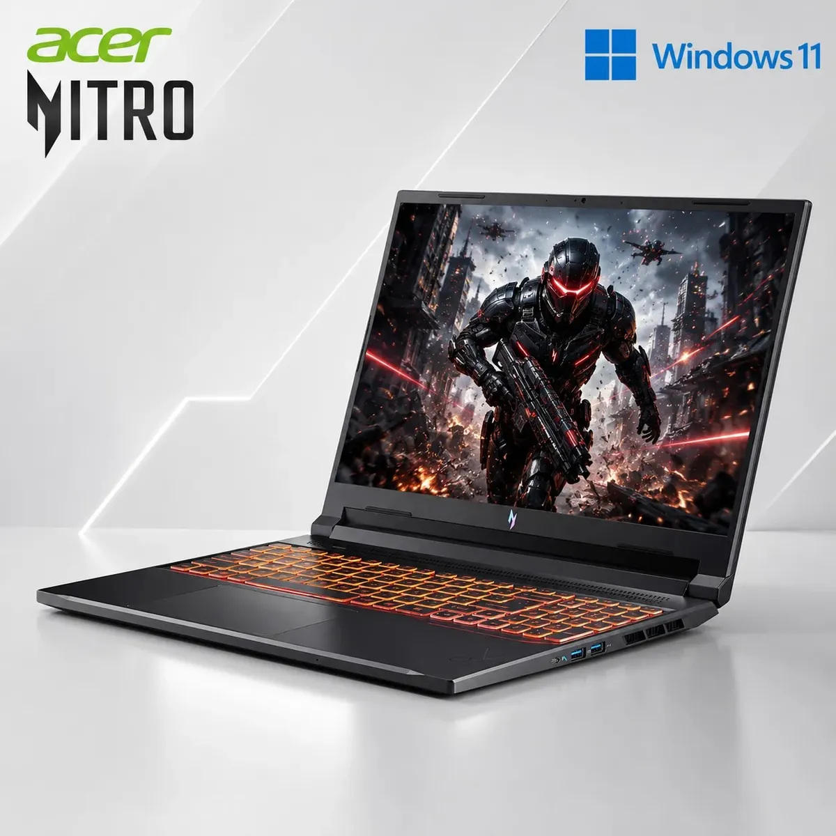 ACER - Laptop Acer Nitro V16 ANV16-72-789X Intel Core 7 240H 16GB RAM 512GB SSD RTX 5050-8GB 16" 180 Hz