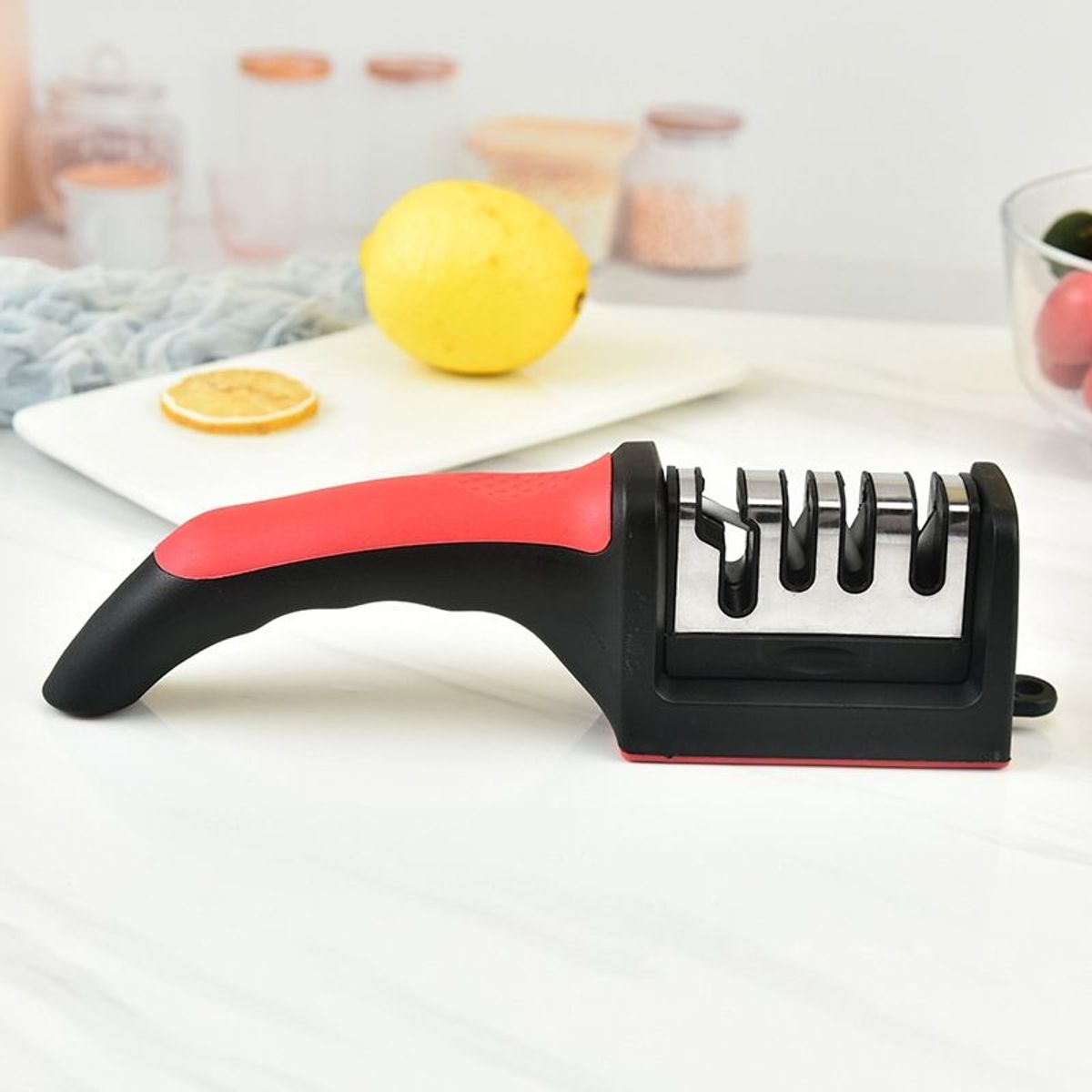 VATYERTY - Piedra de afilar de cocina profesional de 4 etapas
