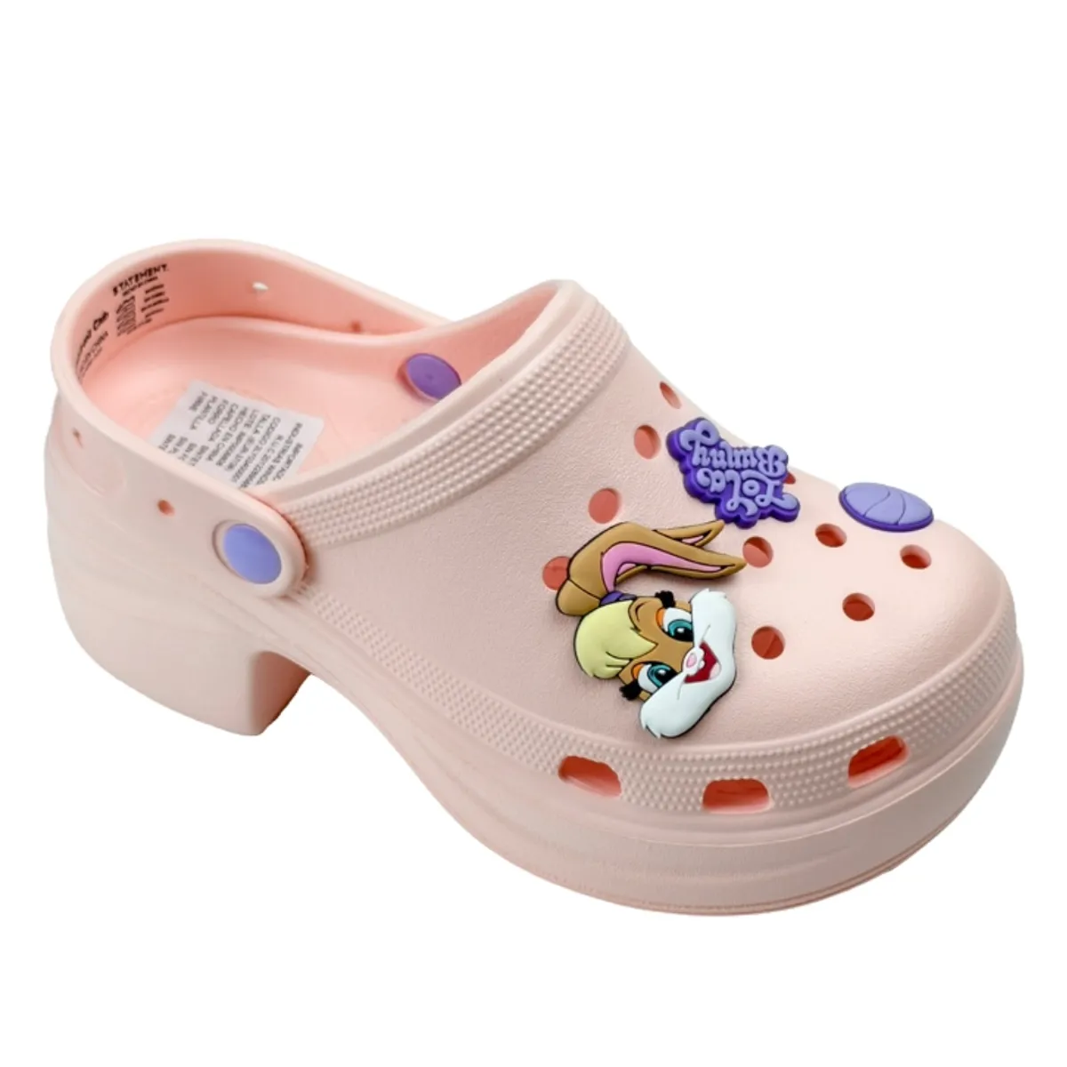 LOONEY TUNES - Sandalias Mujer Clog Casual Looney Tunes Rosado