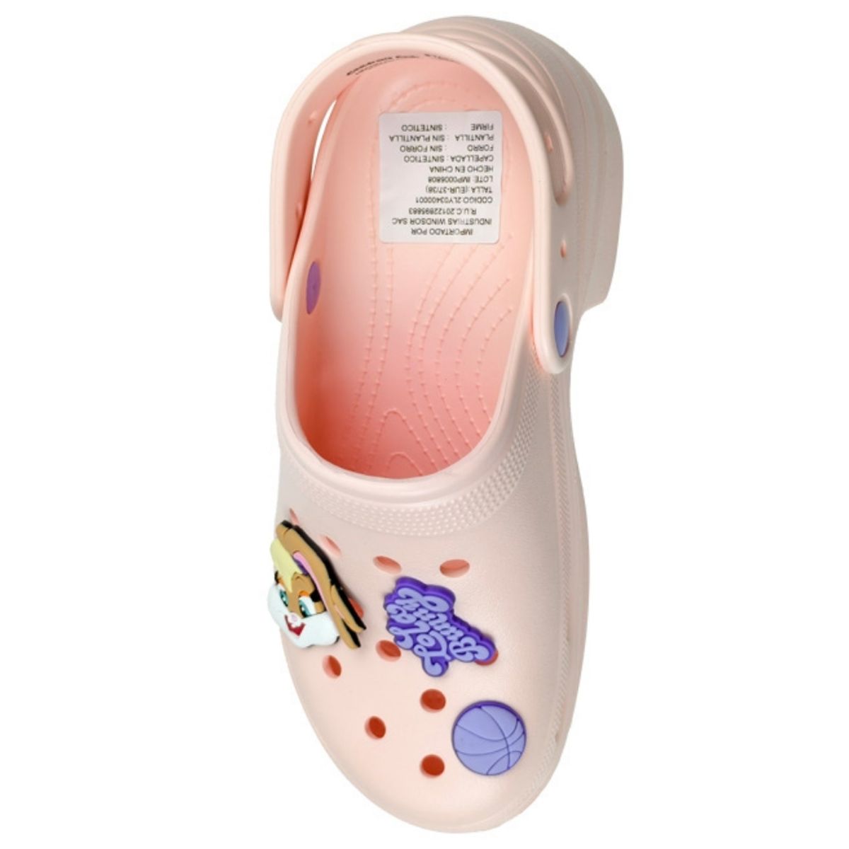 LOONEY TUNES - Sandalias Mujer Clog Casual Looney Tunes Rosado