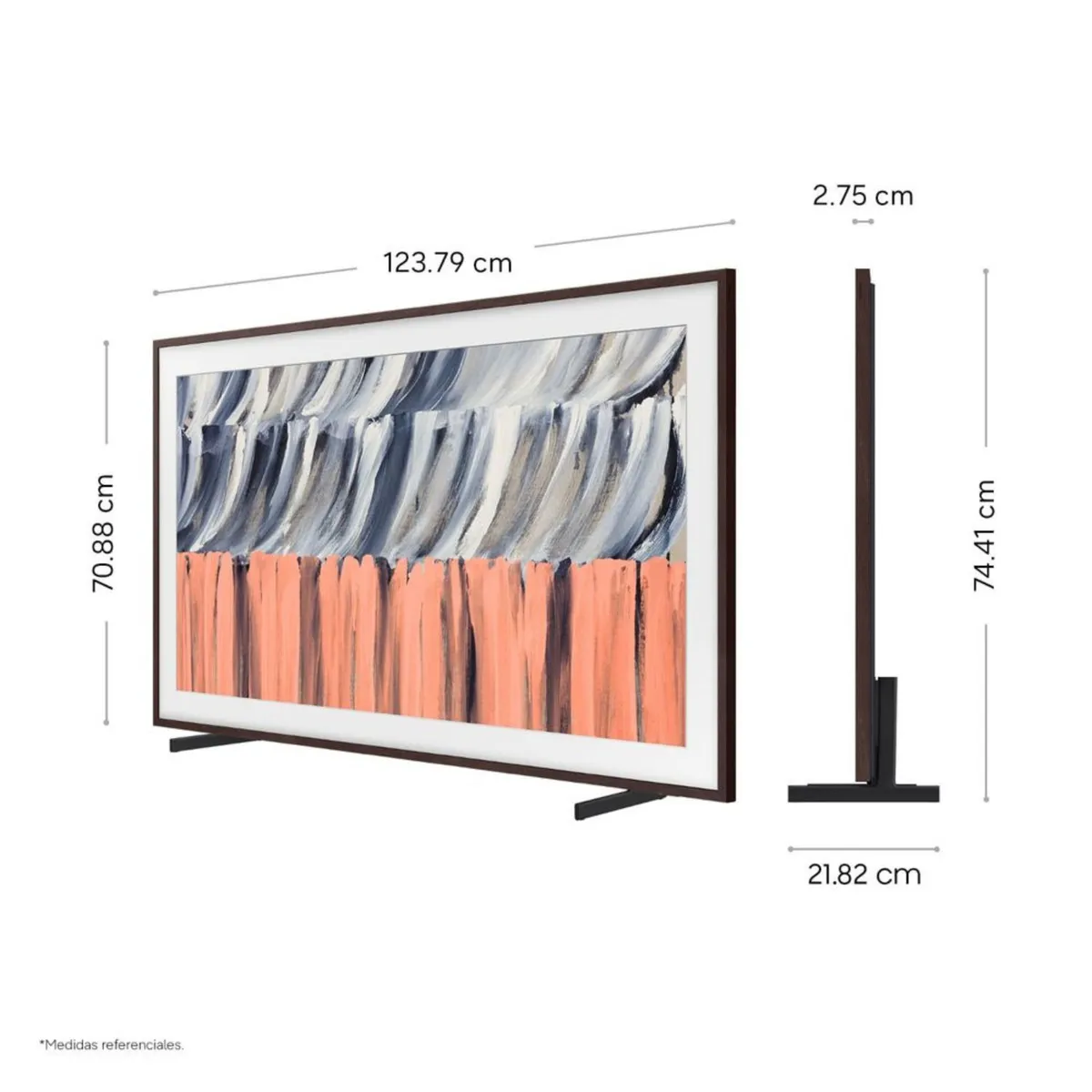 SAMSUNG - Televisor Samsung The Frame 55 Qled 4k Vision AI Smart TV 55LS03HE + Soundbar HW-B400F