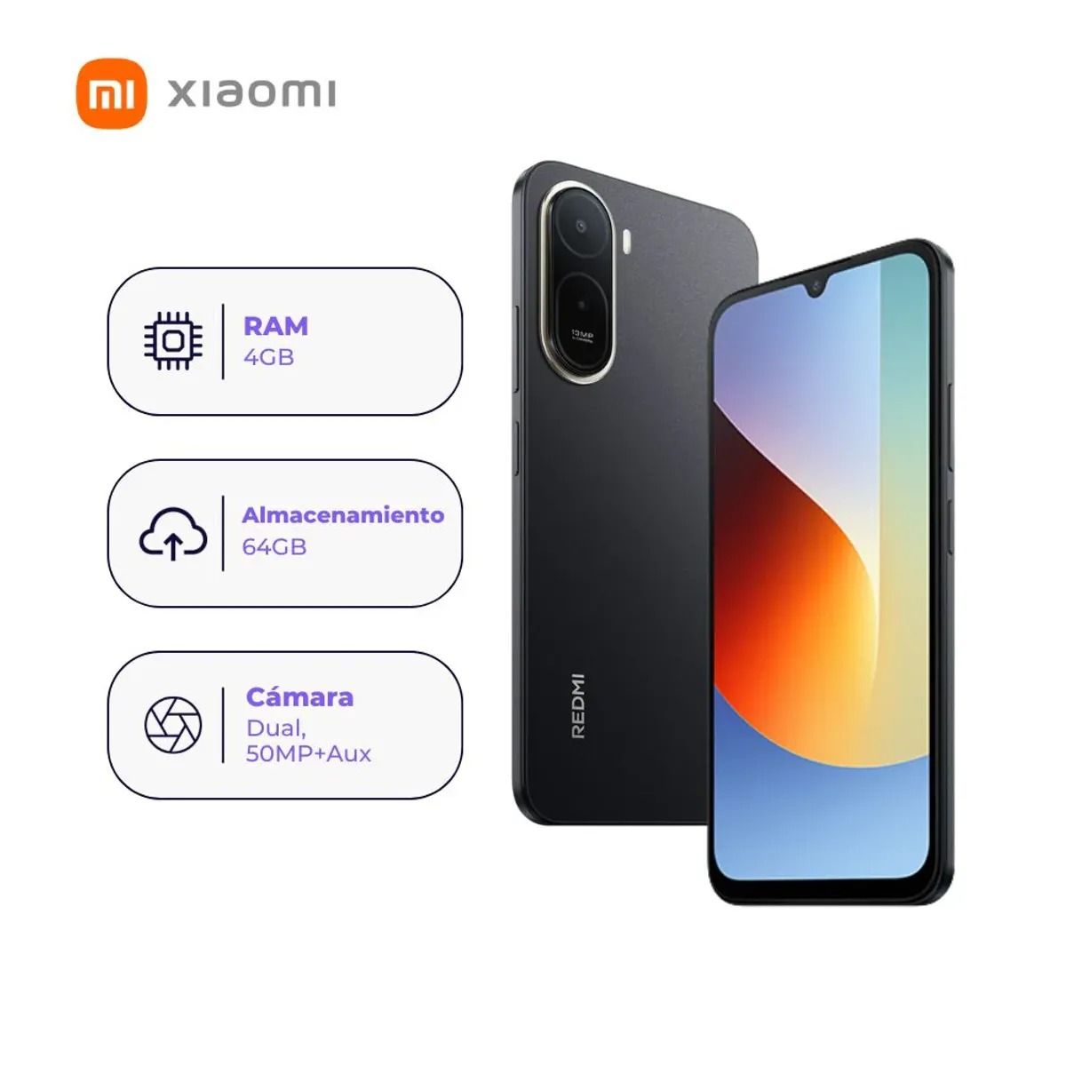 Celular Xiaomi Redmi A7 Pro 64GB 4GB RAM - Negro, marca XIAOMI - Foto Principal