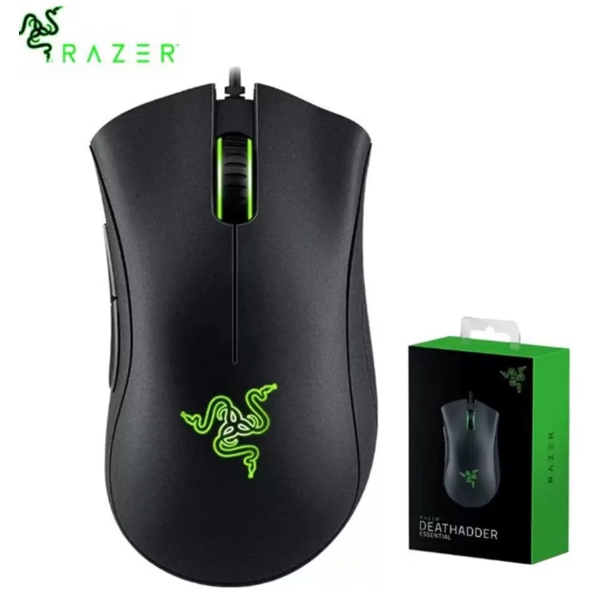 RAZER - Mouse Razer Deathadder Essential Alambrico 6400 DPI Black