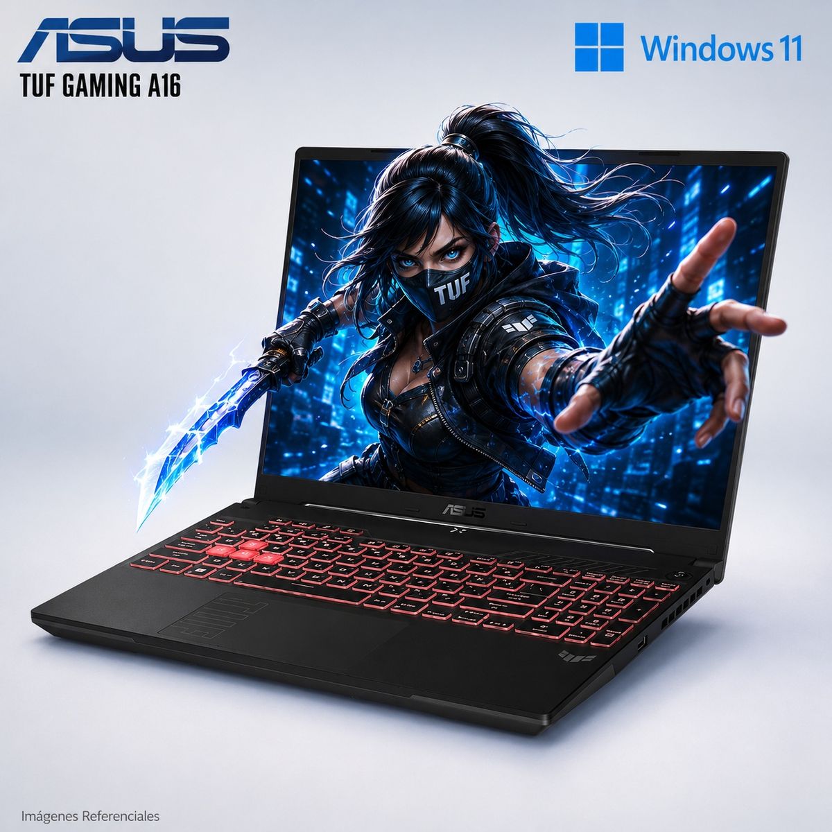 ASUS - Laptop Asus TUF Gaming FA607NUQ-RL013W AMD Ryzen 7 170 16GB RAM 512GB SSD RTX 4050-6GB 16" WUXGA