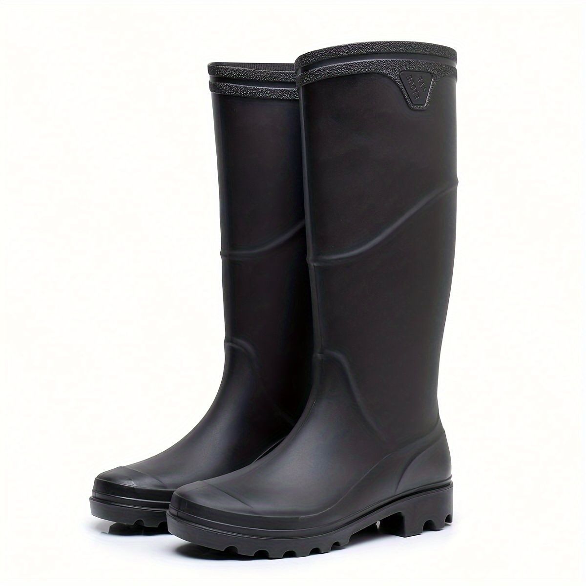 Botas de lluvia altas para hombre resistentes antideslizantes VATYERTY ...