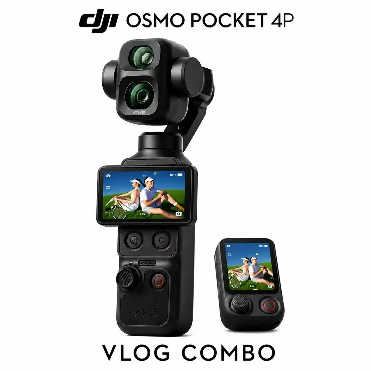 DJI - DJI Osmo Pocket 4P Vlog Combo Doble Lente  Camara de Accion