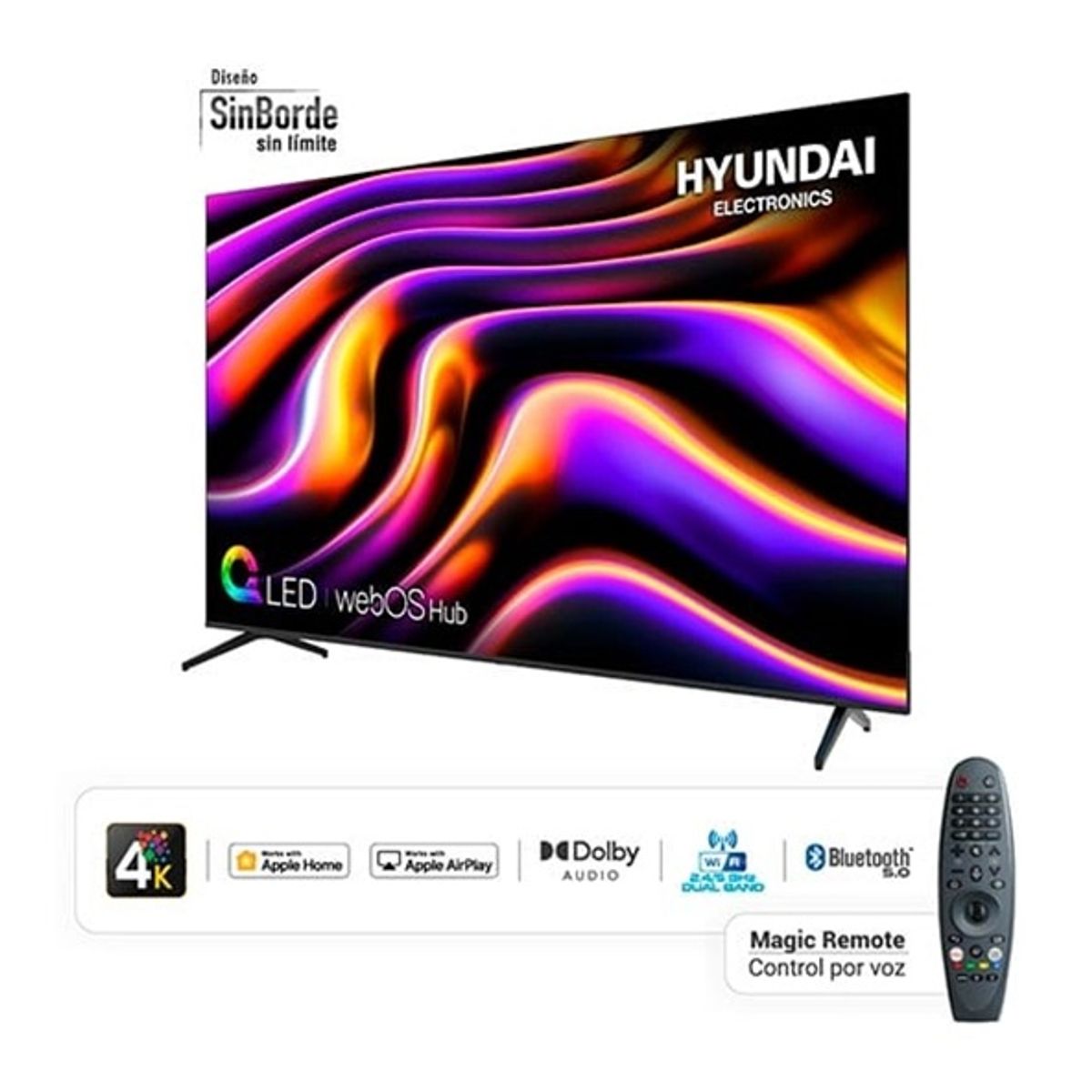HYUNDAI - TELEVISOR SMART TV HYUNDAI 4K ULTRA HD 85”