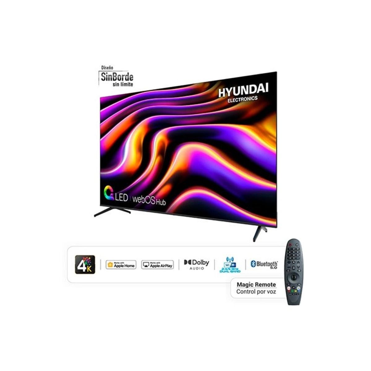 HYUNDAI - TELEVISOR SMART TV HYUNDAI 4K ULTRA HD 85”