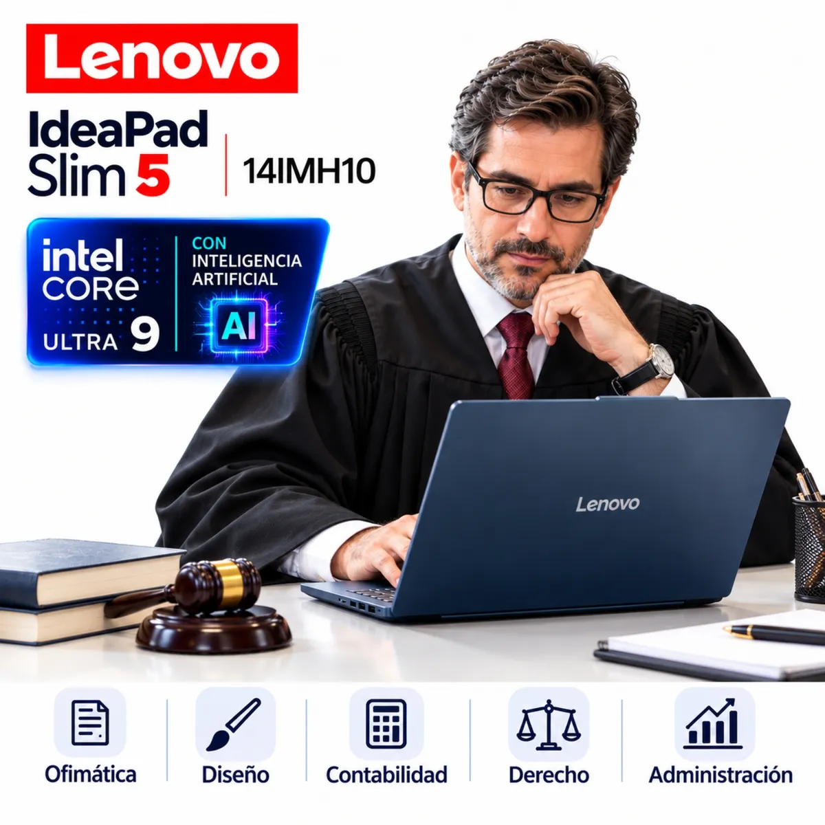 LENOVO - Lenovo IdeaPad Slim 5 14IMH10 , Core Ultra 9-185H, 16GB RAM, 512GB SSD, 14″ WUXGA OLED, Intel Arc