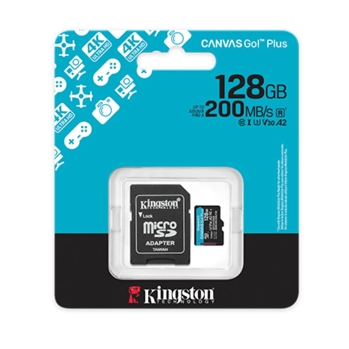 Memoria Micro Sd Kingston Canvas Go Plus 200mb Sdcg4128gb, marca KINGSTON - Foto Principal