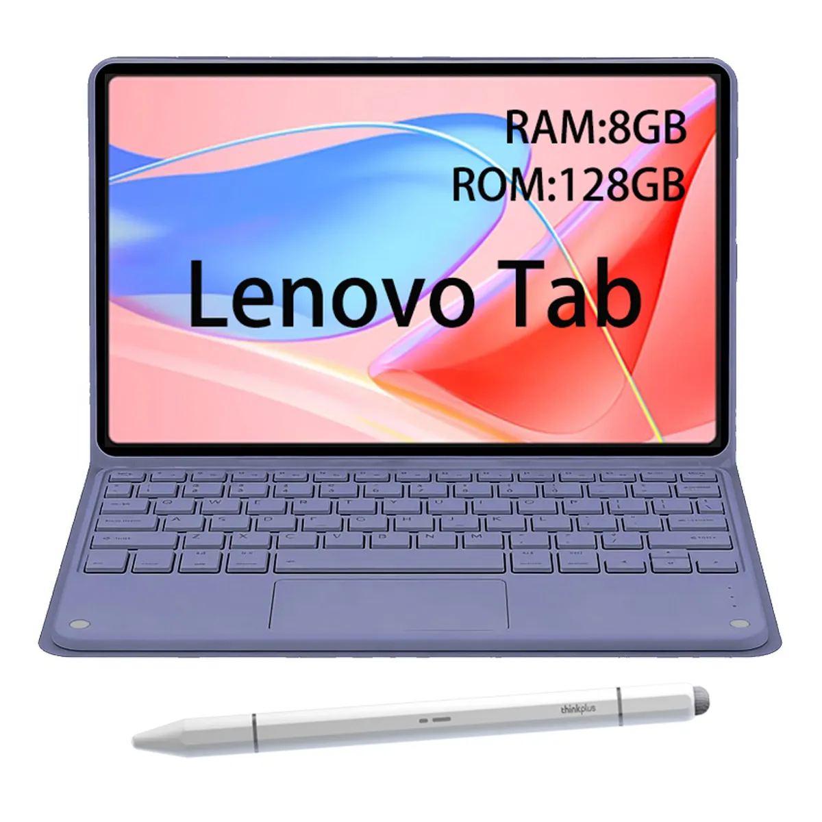 LENOVO - Tablet Lenovo Tab 8GB+128GB WiFi+Teclado Púrpurar+Lápiz