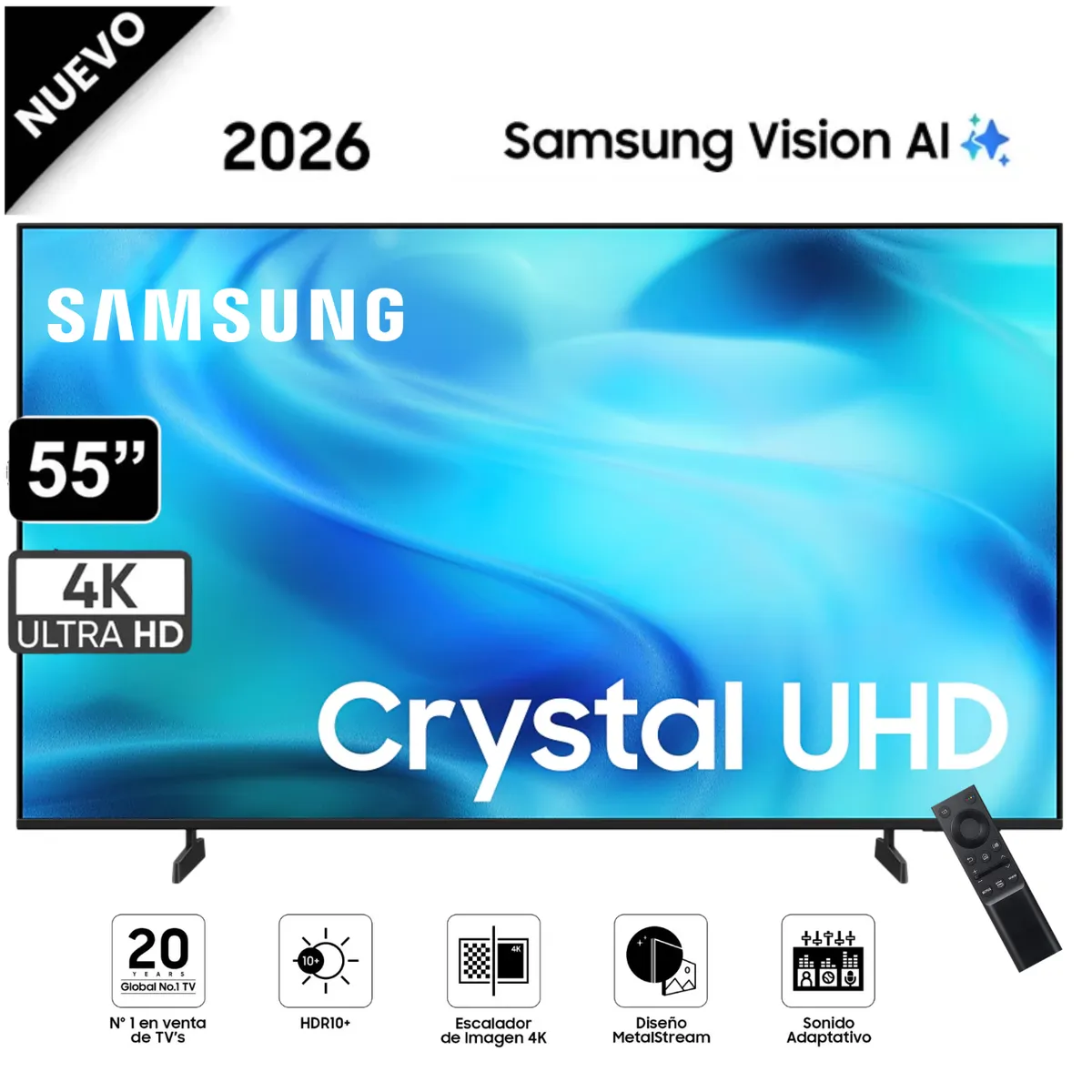 SAMSUNG - Televisor Samsung Smart TV 55 4K UHD UN55U8000HGXPE