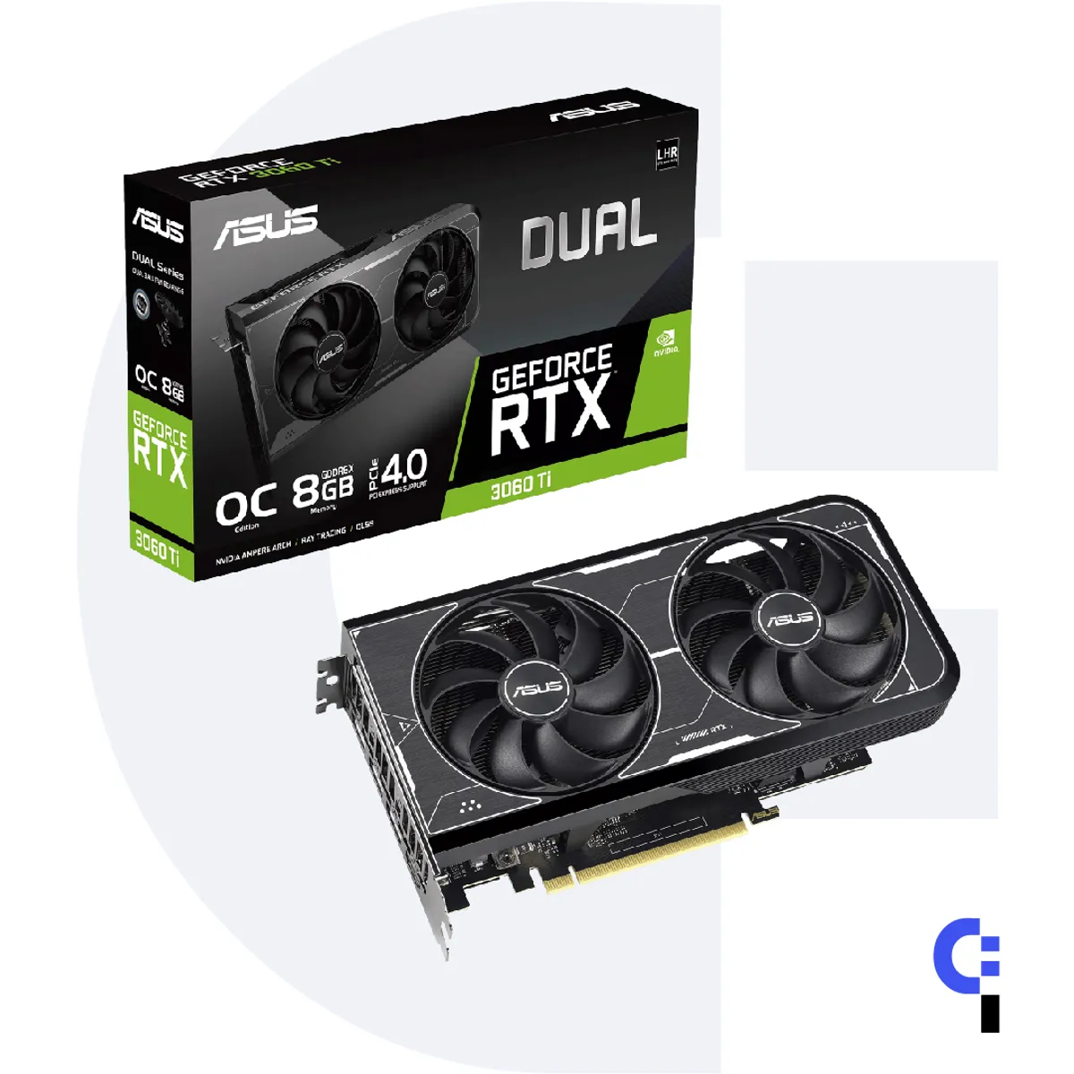 ASUS - TARJETA DE VIDEO GDDR6x 8GB RTX 3060TI ASUS DUAL OC NVIDIA GEFORCE 256 BITS