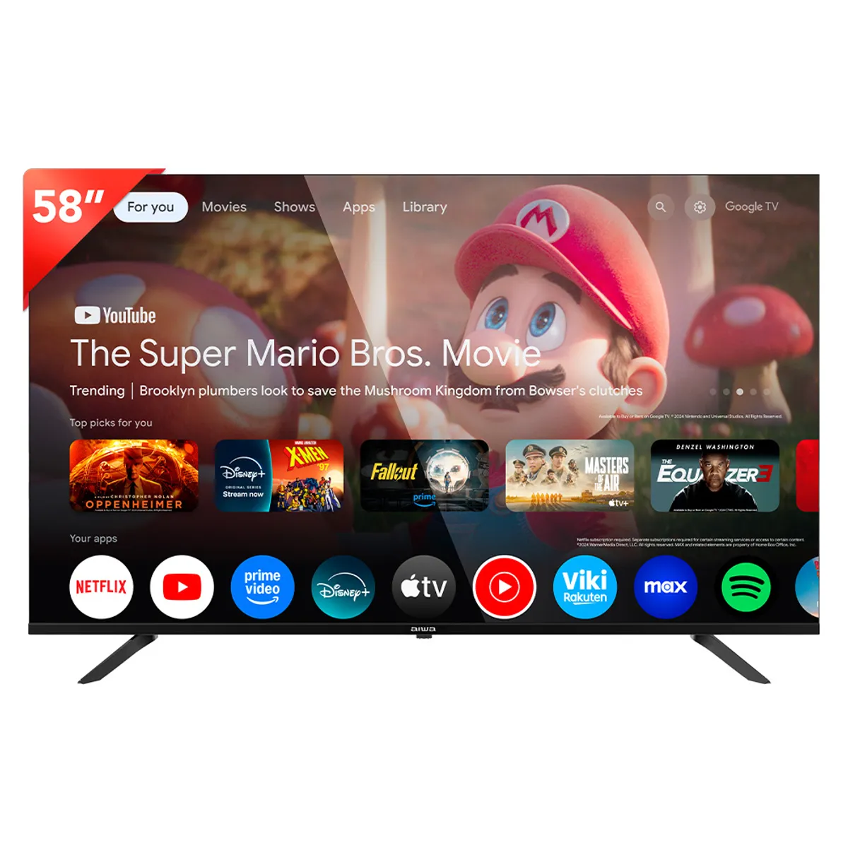 AIWA - Smart TV AIWA 58" 4K QLED Google TV