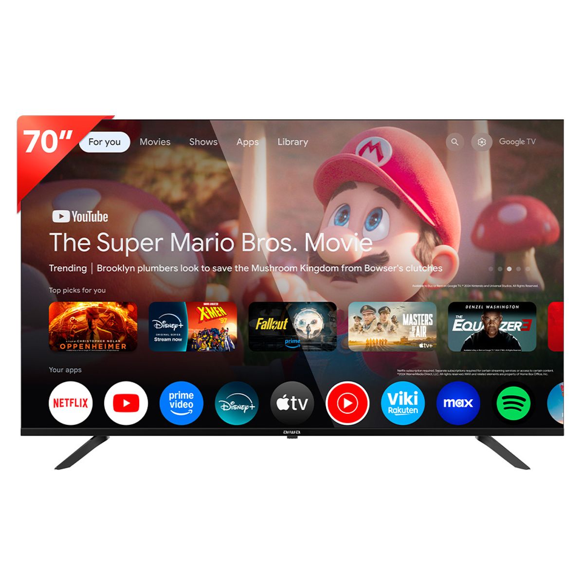 AIWA - Smart TV AIWA 70" 4K QLED Google TV