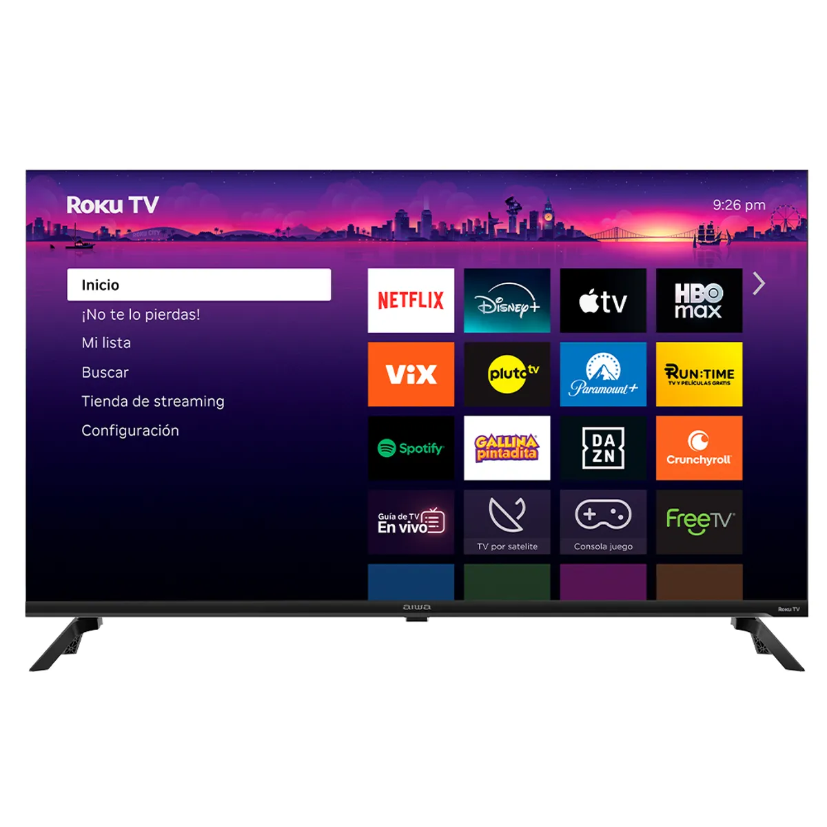 Smart TV AIWA 43" FULL HD LED Roku TV AW43B2RK Frameless, marca AIWA - Foto Principal