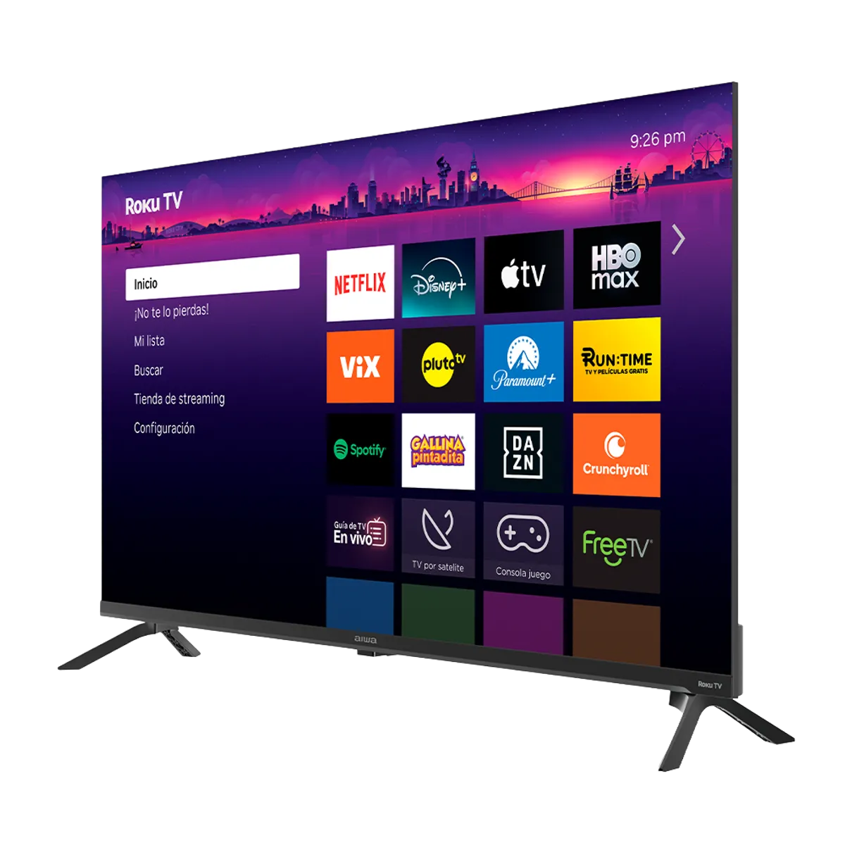 Smart TV AIWA 43" FULL HD LED Roku TV AW43B2RK Frameless, marca AIWA - Foto 2