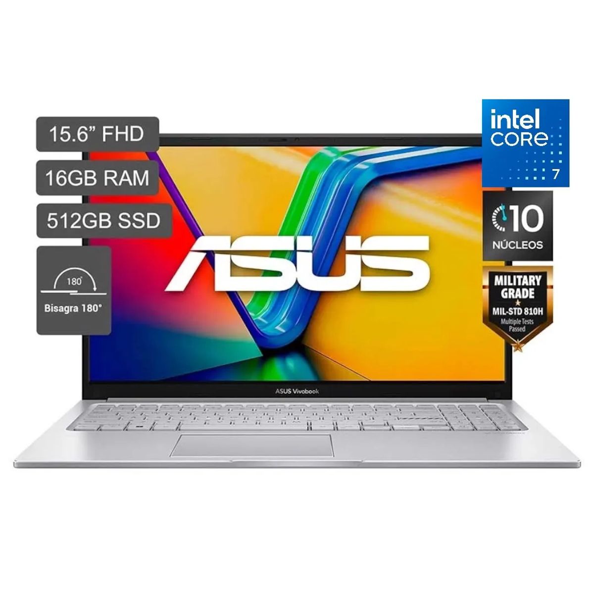 ASUS - Laptop Asus Vivobook Intel Core 7 16GB RAM 512GB SSD 15.6" FHD Windows11.