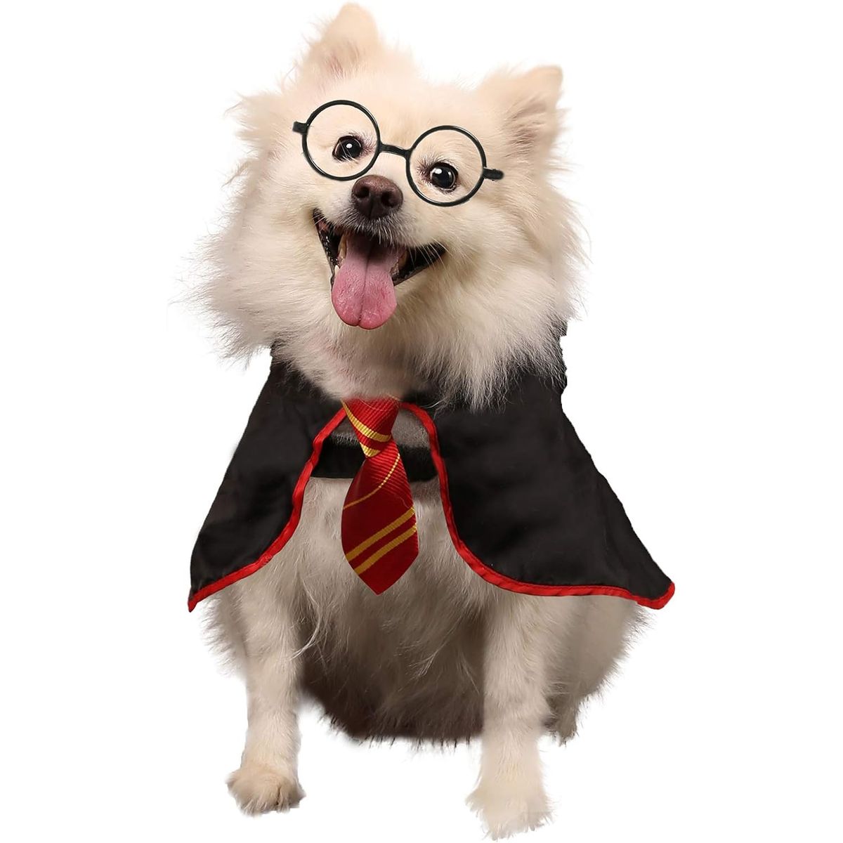 Disfraz de Mago para Mascota Rojo - Talla M, marca AMAZON - Foto Principal