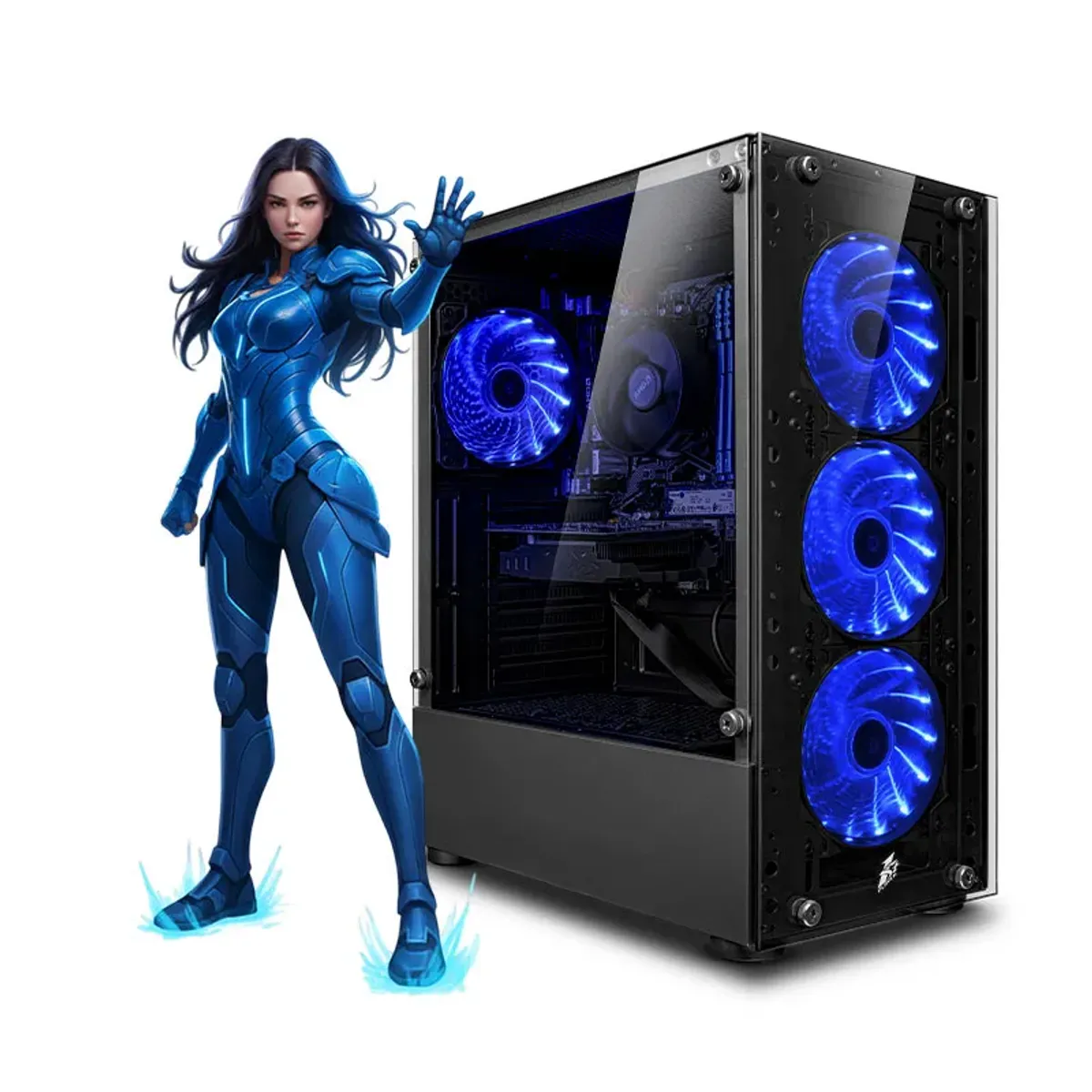RYZEN - CPU Gamer AMD Ryzen 7 5700G 32gb 1TB Mipclista Haku Blue Plus.