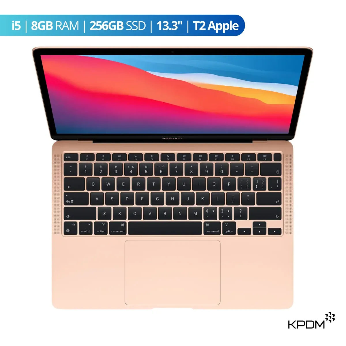 APPLE - MacBook Air 2020 13.3" i5 8GB RAM + 256GB SSD Oro Rosa Reacondicionado Grado A .