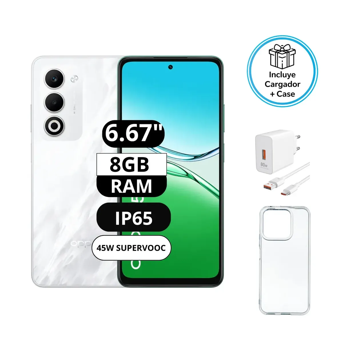 OPPO - Oppo A5 5G 8RAM 256GB Blanco