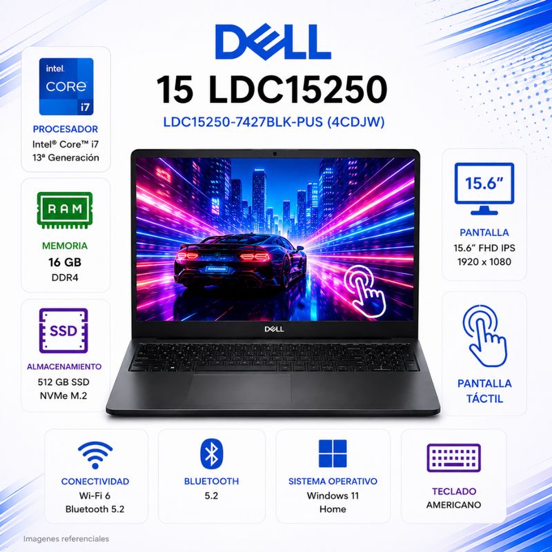 Dell 15 Core i7 Touch Nuevo