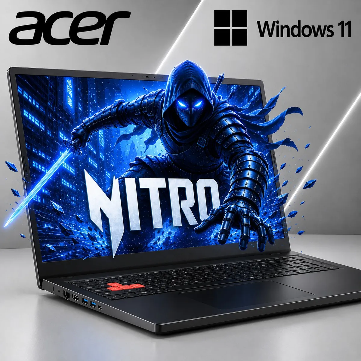 ACER - LAPTOP ACER NITRO V 15 ANV15-51-93PU CORE I9-13900H  15.6 RAM 16GB, 512GB, RTX 4060 8GB