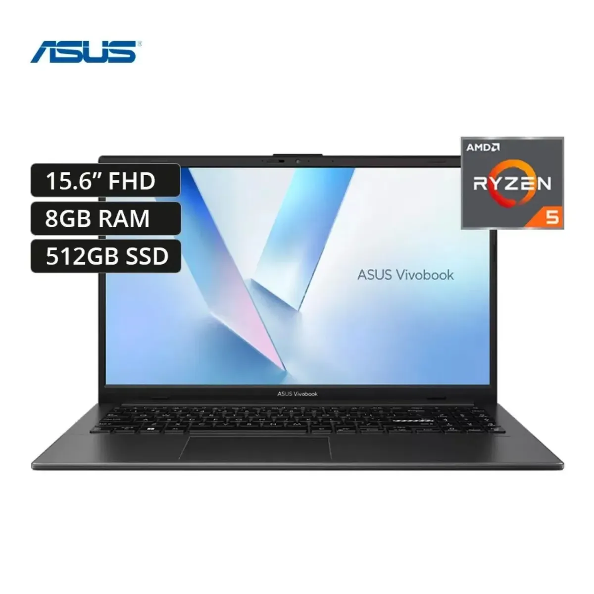ASUS - Asus Vivobook Go 15 , Ryzen 5-40, 8GB RAM, 512GB SSD, 15.6″ FHD, Windows 11 , TECLADO EN ESPAÑOL