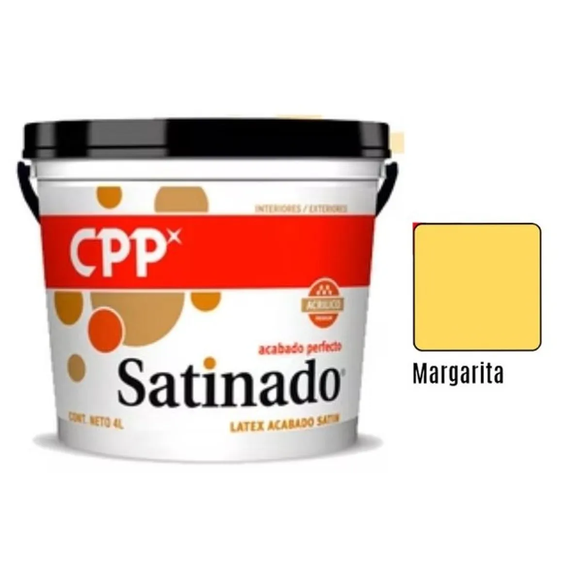 Pintura CPP Látex Satinado Margarita 1GL, marca CPP - Foto Principal