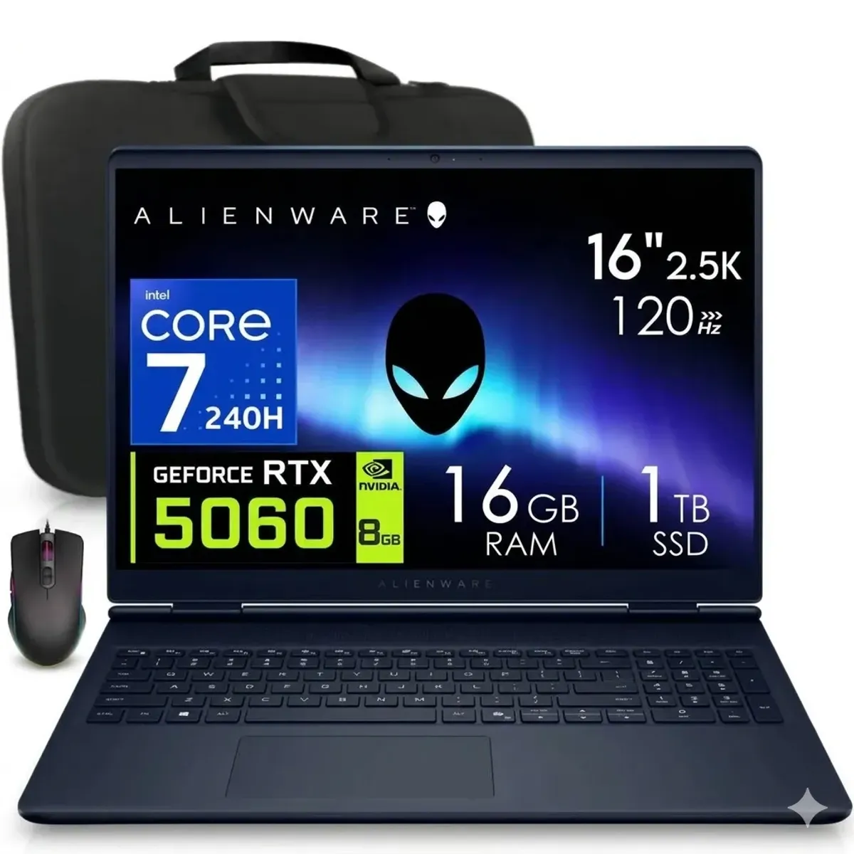 Dell - Laptop gamer Dell Alienware 16 Aurora 16″ QHD+ 120Hz Core 7-240H Nvidia RTX5060 Ram 16gb Ssd 1tb