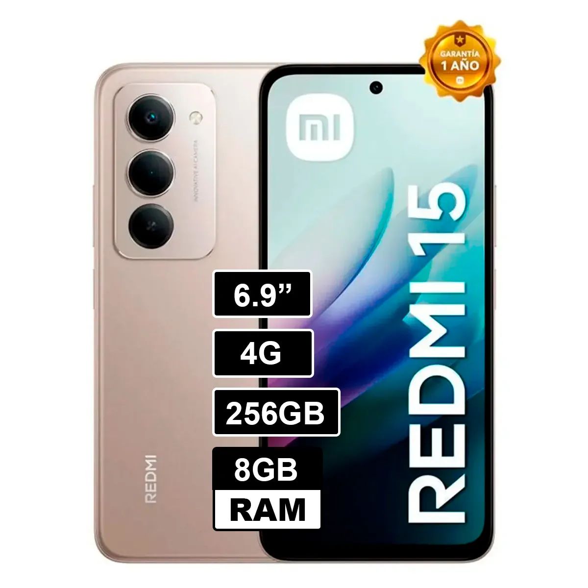 XIAOMI - Smartphone Redmi 15 8GB 256GB Gris