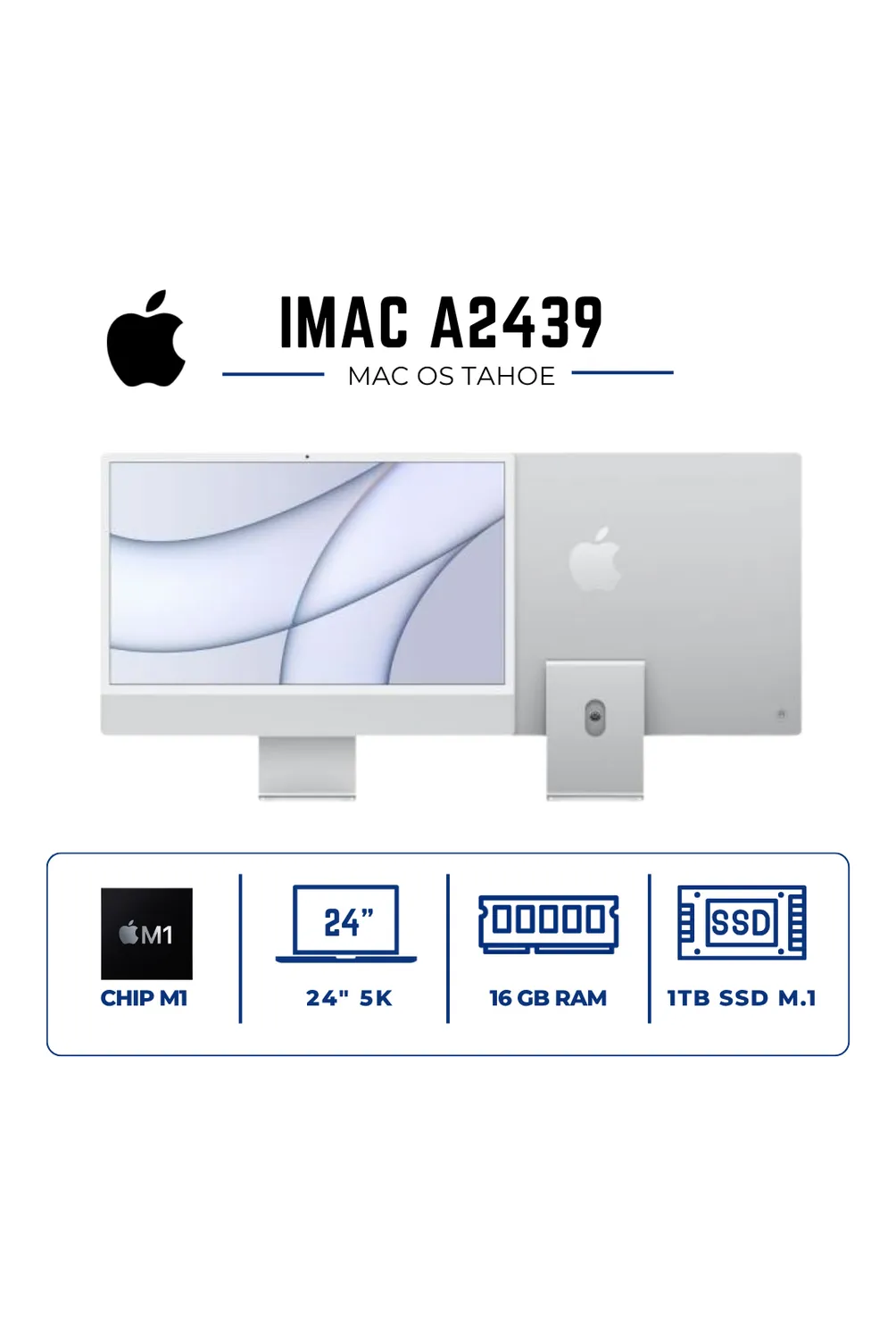 IMAC 2021 A2439 CHIP M1 16GB RAM 1TB SSD 24