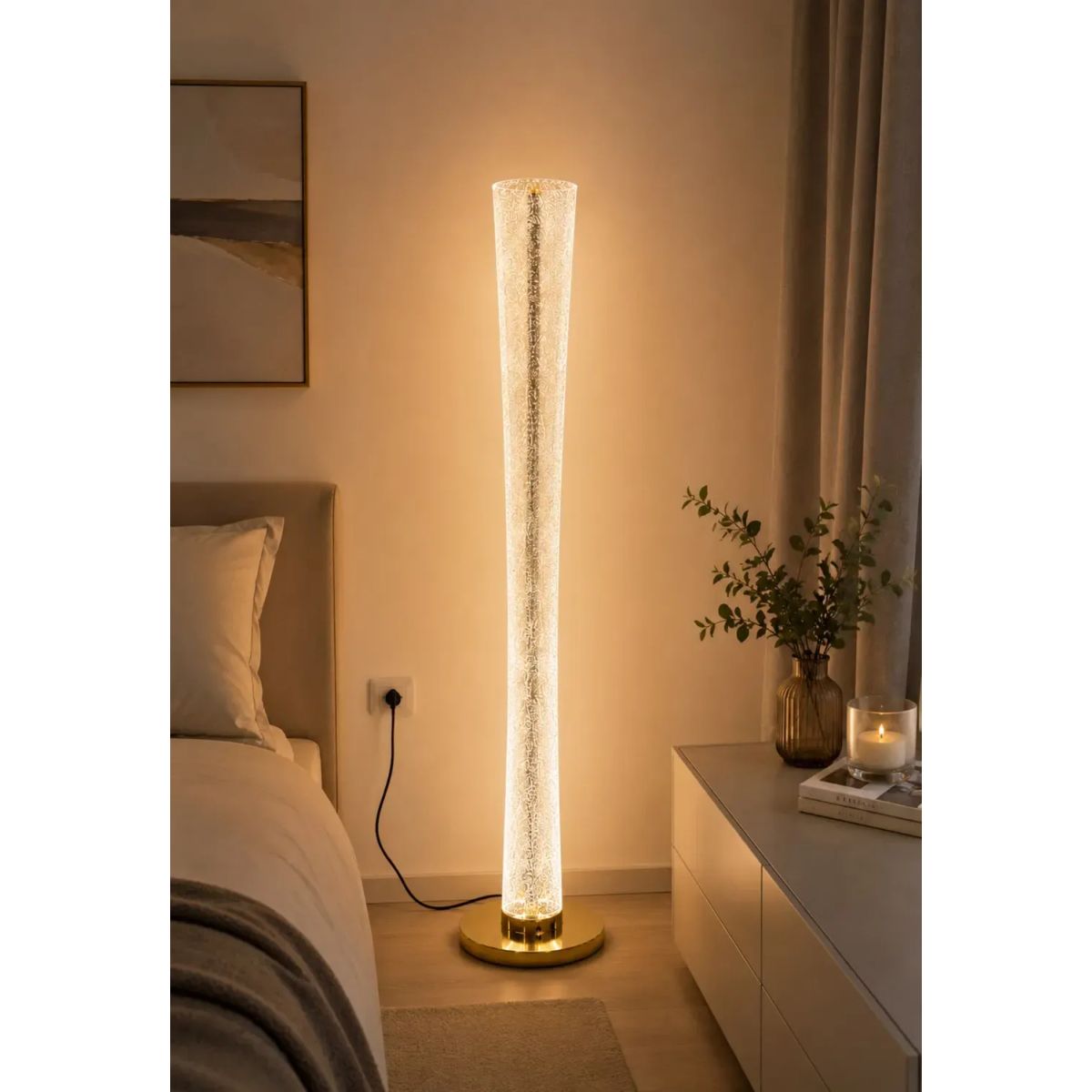 GENERICO - Lámpara de Pie LED Moderna – 3 Tonos de Luz