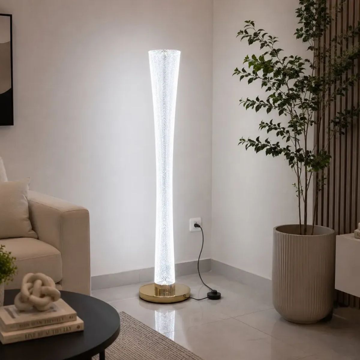GENERICO - Lámpara de Pie LED Moderna – 3 Tonos de Luz