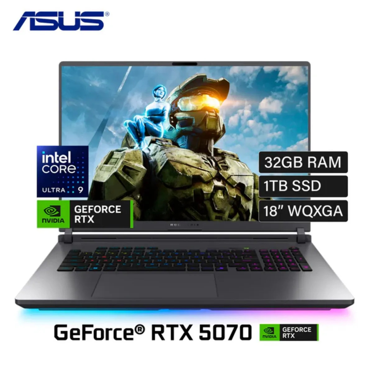 ASUS - Laptop Gamer ASUS ROG Strix G16 G815LP-IS96 Intel® Core™ Ultra 9 275HX 32GB RAM DDR5 1TB SSD RTX™ 5070