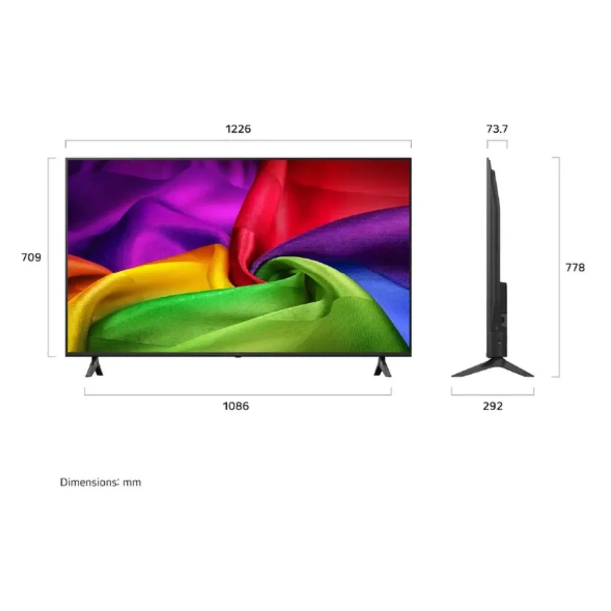 LG - Televisor Smart TV LG 55'' NANO UHD 4K WebOS 55NU800BPSB 2026