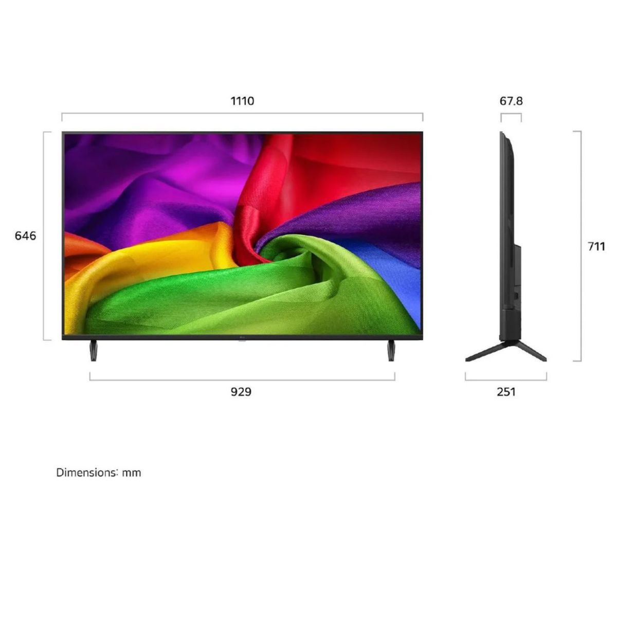 SAMSUNG - Televisor LG Smart TV 50 4K UHD 50NU800BPSC