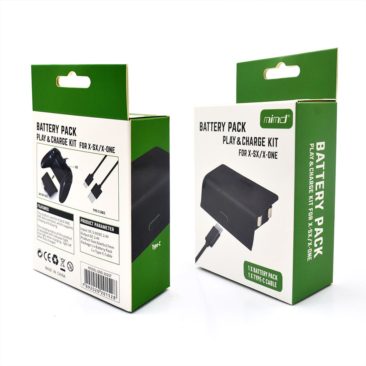 MIMD - Batería Recargable SND-2025T 1200mAh para Control Xbox Series XS