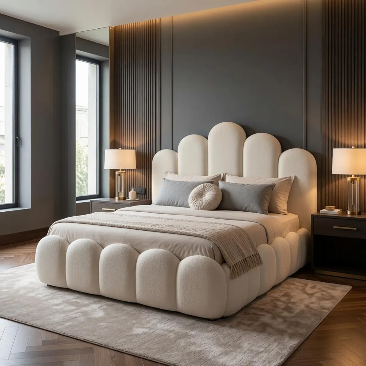 Cama Box Maelle 2 Plazas Marfil Tarima + Cabecera  TU MESITA, marca TU MESITA - Foto Principal