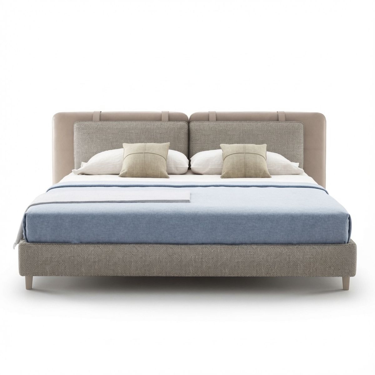 Cama Box Thalia 2 Plazas Taupe Tarima + Cabecera TU MESITA, marca TU MESITA - Foto 2