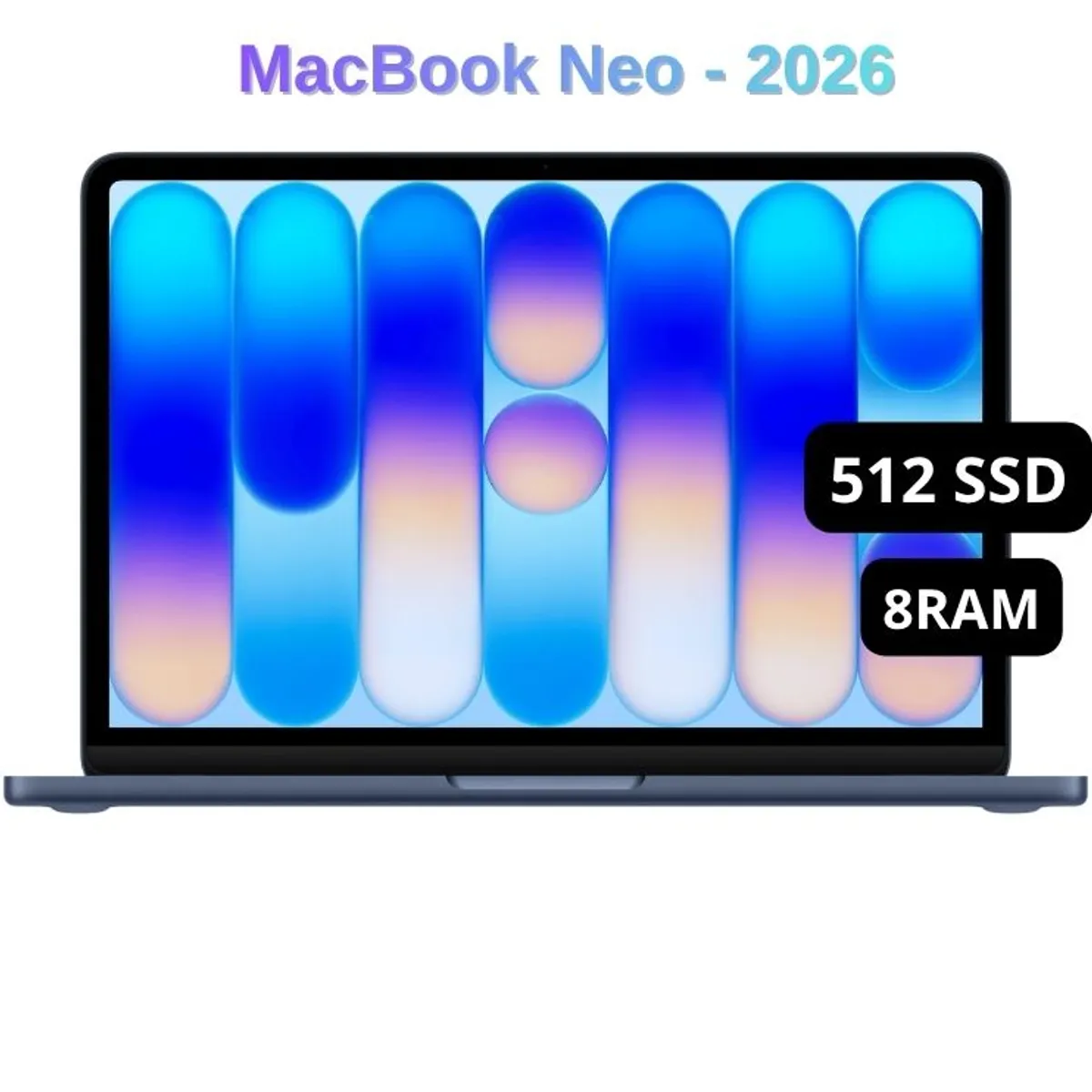 APPLE - MacBook Neo 13″ Apple A18 Pro, 8GB RAM, 512GB SSD  Apple Intelligence - Teclado Inglés - Indigo