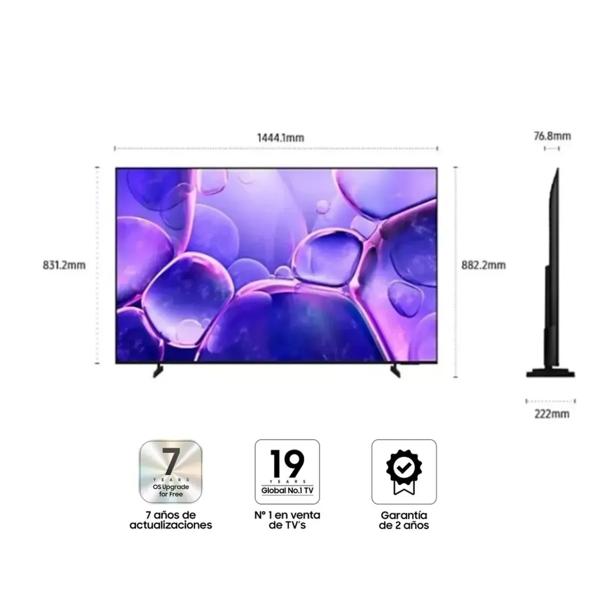 SAMSUNG - Televisor de 55 Smart Tv Samsung 55U8000F 4K UHD 2025