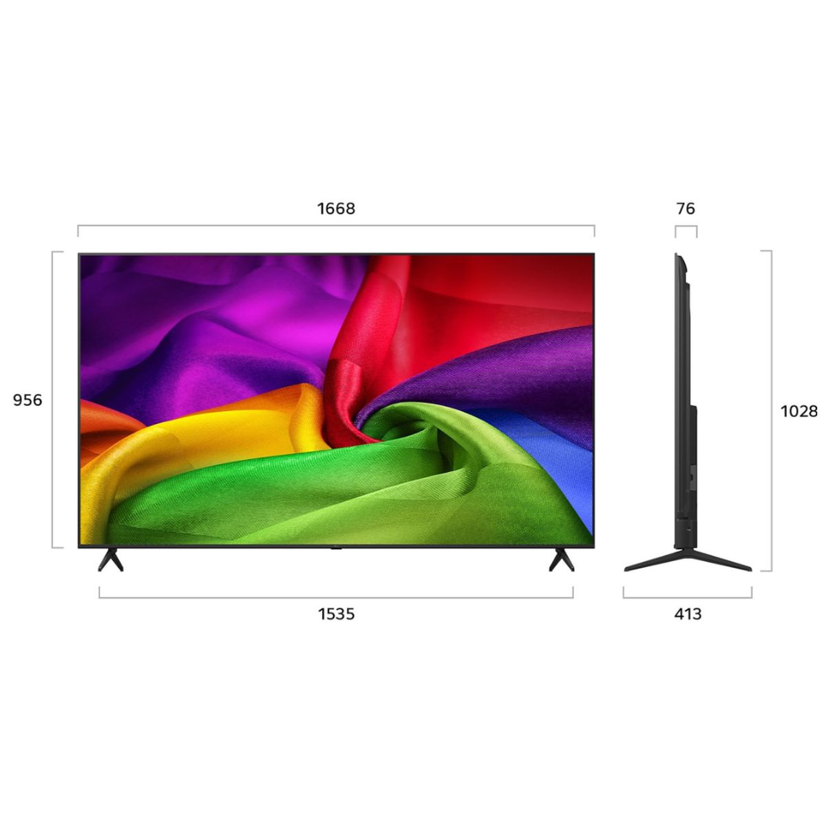 LG - TELEVISOR LG 75 NANO SMART TV THINQ AI WEBOS HUB 4K UHD 2026 - 75NU800BPSB