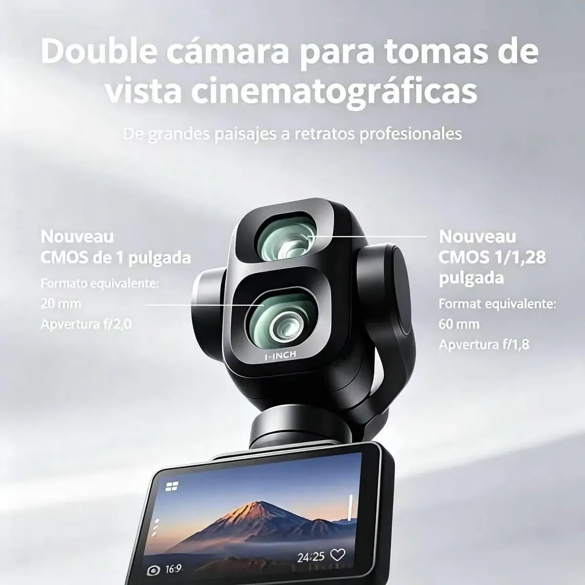 DJI - DJI Osmo Pocket 4P Cámara de acción Vlog Combo Negro