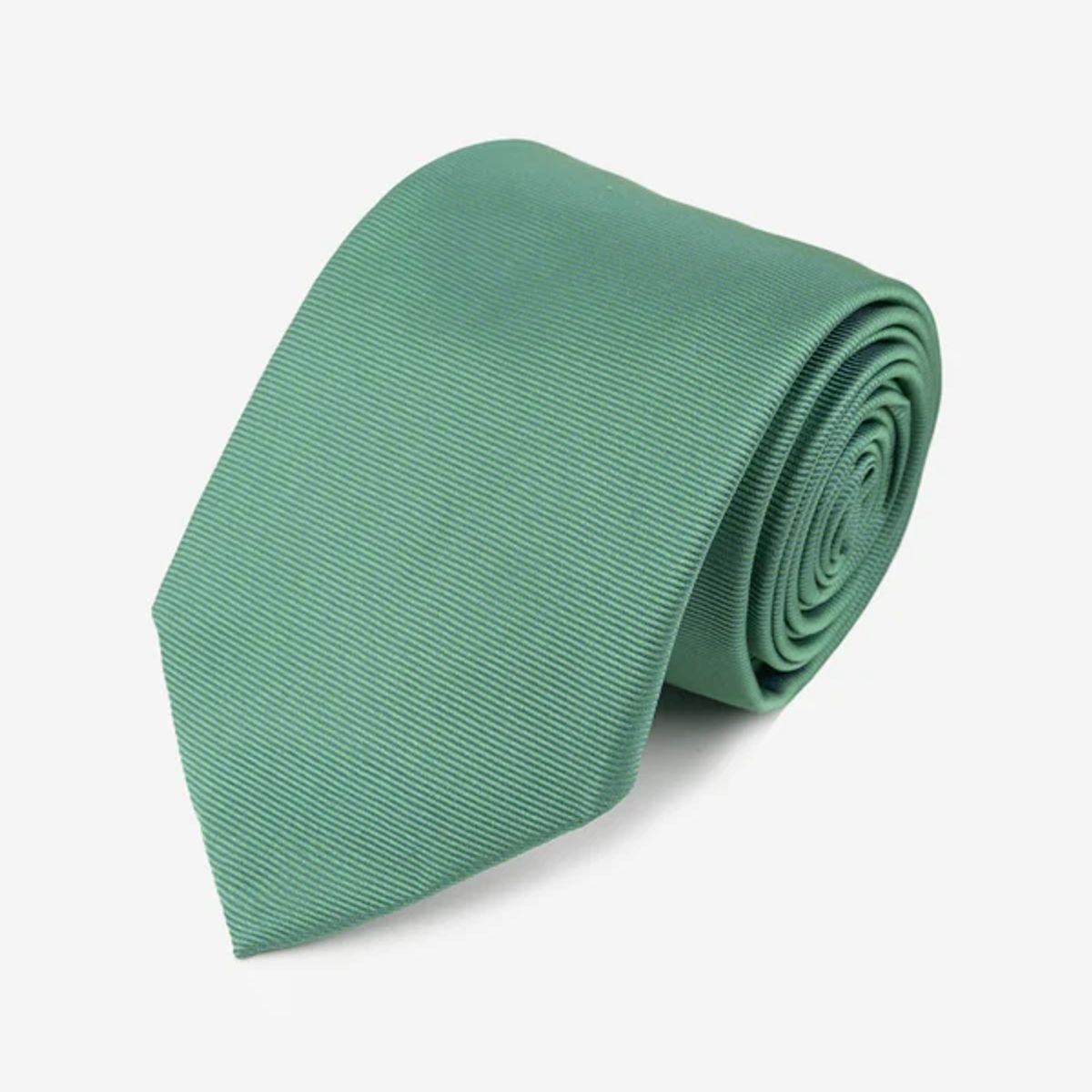 Andrew'S Ties - Corbata Color Verde Esmeralda con Finas Líneas