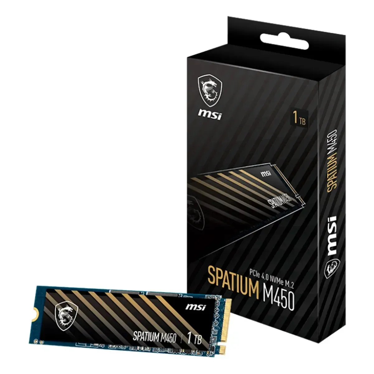Msi - SSD MSI SPATIUM M450 1 TB M.2 PCIe 4.0 NVME I DISCO SOLIDO M.2 1TB